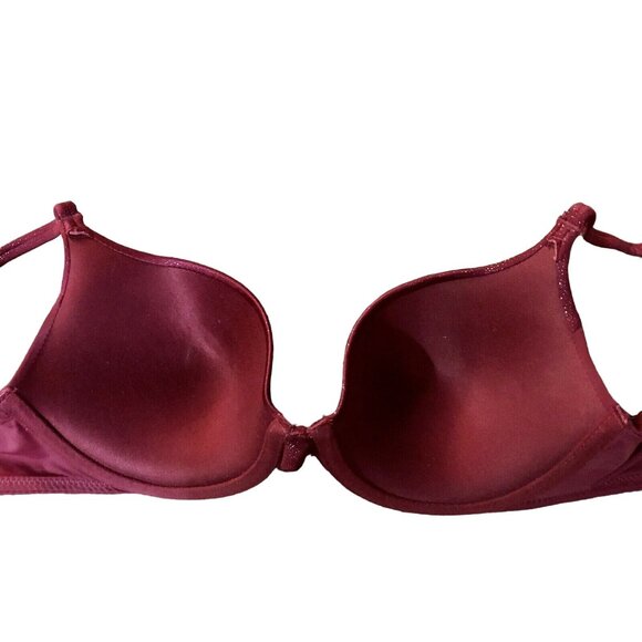 Secret Treasures Intimates Bra Womens 34C Used Burgundy - Picture 6 of 11